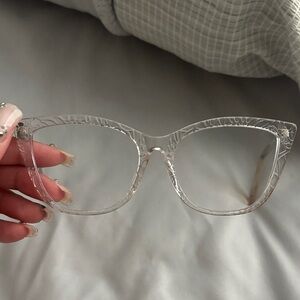 Clear Cat-Eye Glasses